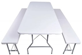 Cateringový stôl + 2 lavice