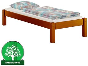 Posteľ Dora 100x200 borovica morená gaštan