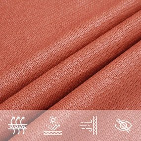 Tieniaca plachta 160 g/m², tehlová 2x2 m, HDPE