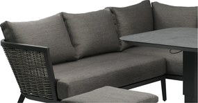 CH Rohová súprava hliníkového nábytku Tallinn - sivá