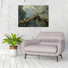 Sklenený obraz - Tropický les (70x50 cm)