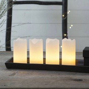 Candle LED sviečky s diaľkovým ovládaním biele 4ks