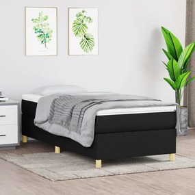 Boxspring posteľ s matracom čierna 100x200 cm látka 3144500