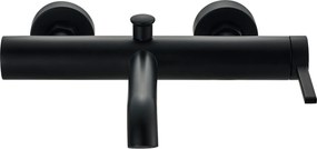 Invena Dropia, nástenná vaňová batéria, čierna matná, INV-BW-15-004-J