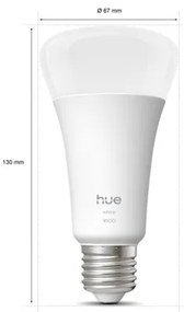 LED stmievateľná žiarovka Philips Hue WHITE E27/13,5W/230V 2700K
