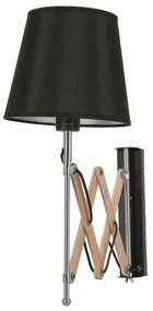 Nástenné svietidlo MITO 1xE27/40W/230V čierna