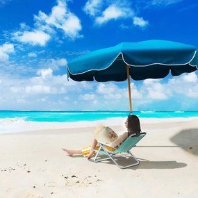 Plážová skladacia stolička Inet zelená