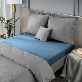MAKOSATÉNOVÉ PRESTIERADLO NOVA 200X220 CM, VÝŠKA 30 CM TMAVOMODRÉ