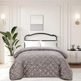 Prikrývka na posteľ Margaret RQ-1006 sivá 220x250 cm