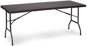 Bestent Cateringová súprava stôl + 2 lavičky 180cm Brown Rattan