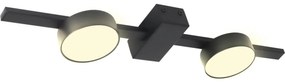 Polux LED Stropné svietidlo JOY 2xGX53/6W/230V čierna 326256