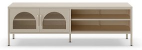 Krémový TV stolík 160x50 cm Diora – Marckeric