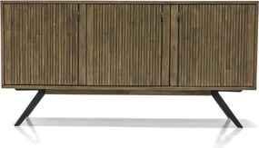Komoda Massa 160 cm z masívu hnedá/grafit