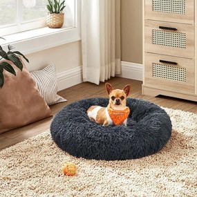 Pelech pre psa, Pelech pre mačky, Mäkký plyšový povrch 60 cm, tmavošedý