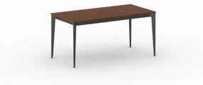 Kancelársky stôl PRIMO ACTION, čierna podnož, 1600 x 800 mm, čerešňa