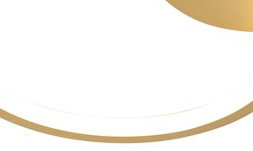 Stropné svietidlo zlaté vrátane LED 3-stupňový stmievač 4 svetlá - Lupolo