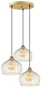 Závěsný lustr Bek II zlatý