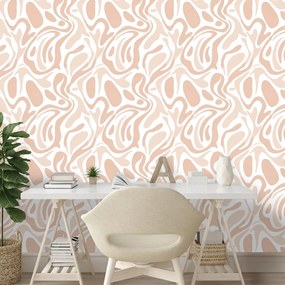 Fototapeta organické béžové vlny