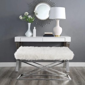 Taburetka LIVING biela