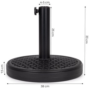 Stojan na slnečník na záhradu alebo terasu, 12 kg