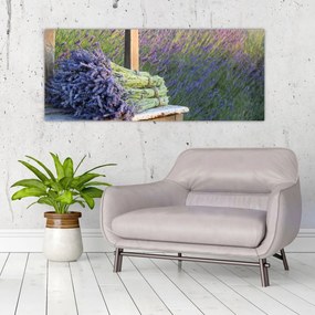 Obraz - Levanduľové zväzky (120x50 cm)