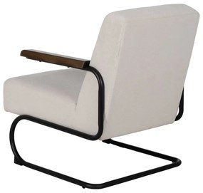 Béžové ženilkové kreslo Industra – Ixia