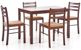Sada stôl New Starter 2 + 4 stoličky mdf/drevo – espresso
