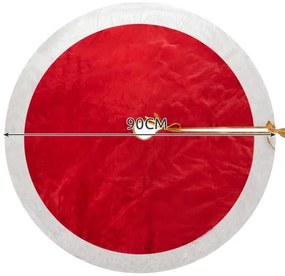 Červený koberec pod vianočný stromček 90 cm