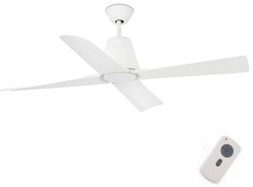 FARO 33480 - Stropný ventilátor TYPHOON IP44 pr. 130 cm biela + diaľkové ovládanie