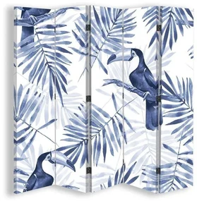 Gario Paraván Blue Toucans Rozmery: 180 x 170 cm, Prevedenie: Klasický paraván