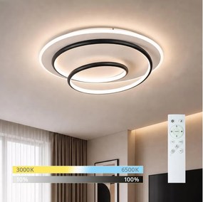 BRILAGI - stmievateľné LED stropné svietidlo FLARE LED/70W/230V, priemer 50 cm, biela/čierna + diaľkové ovládanie