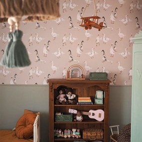 Tapeta bielej kačice 280x50 cm