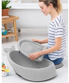Skip Hop - Detská vanička s ergonomickou podložkou MOBY 3 sivá