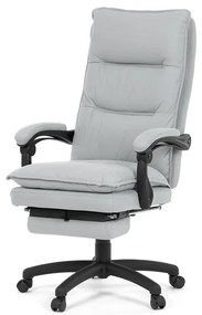 Autronic BONTEC Kancelárske kreslo, hojdací mechanizmus, šedá látka, KA-Y350 GREY Farba: Strieborná