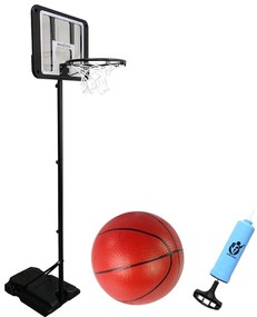 LEAN TOYS Basketbalový kôš  – čierny 2,5 m