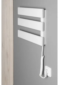 Aqualine - Elektrický sušiak na uteráky ELVIS 50W/230V 34,2 cm biela pravá