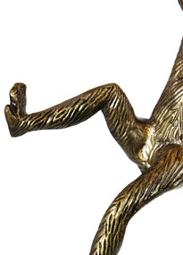 Zlatá nástenná lampa opica - Animal Monkey