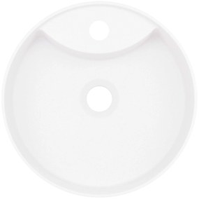 Deante Silia, umývadlo na dosku s otvorom na batériu 360x360x125mm, biela matná, DEA-CQS_AU4B