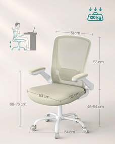Otočná kancelářská židle Dixy béžová
