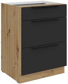 Kuchynská skrinka Aria-Bl/Ar Anti Fingerprint 60d 3s Bb