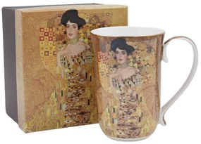 HOME ELEMENTS Porcelánový hrnček 400 ml, Klimt, Adele