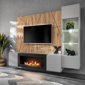 Obývacia stena Xari Pgas Xr G-K Perla Gray/Artisan