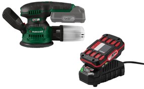 Parkside®  Aku excentrická brúska Paexs 20-Li B2 + Akumulátor 20 V 2 Ah + Nabíjačka 20 V 2,4 A  (800011846)