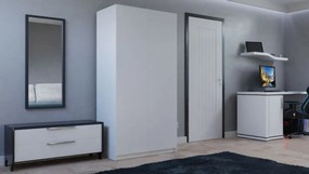 Šatníková skriňa Malva 90 cm biela