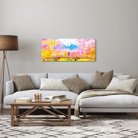 Obraz - Maľovaný pár, aquarel (120x50 cm)