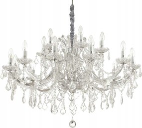 Závesný luster Ideal Lux Napoleon SP18 chróm 18xE14 960mm