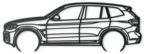 drevko Moderná nálepka BMW X3 Rozmer obrazu: 30,5 x 86 cm, Farba dekorácie: Čierna