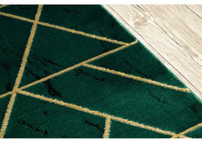 Behúň EMERALD exkluzívny 1012 glamour, marmur, geometrický zelený / zlatý - Výpredaj