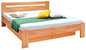 Masívna posteľ Maribo 2, 180x200, vr. roštu, bez matr., čerešňa