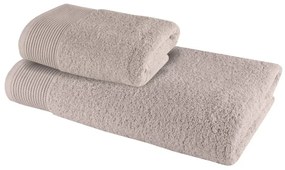 Sada 2 kusov bavlnenej osušky a uteráka Bella hnedá EMI